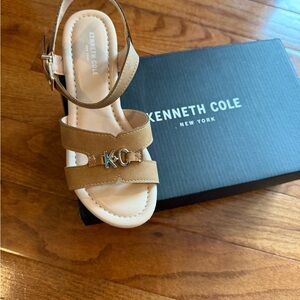 Kenneth Cole Brown Sandals with KC Logo